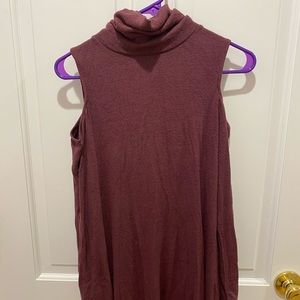 AE Soft &Sexy Plush Cold Shoulder Turtleneck Dress